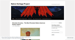 Desktop Screenshot of nativeheritageproject.com